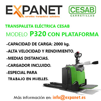 Transpaleta eléctrica Cesab. Modelo P320