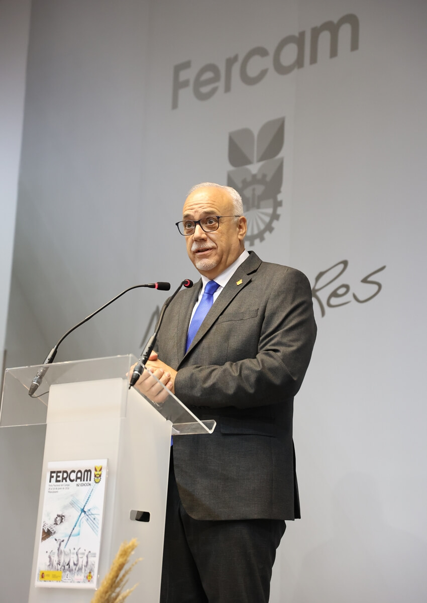 Julián Nieva, en la inauguración de FERCAM 2024